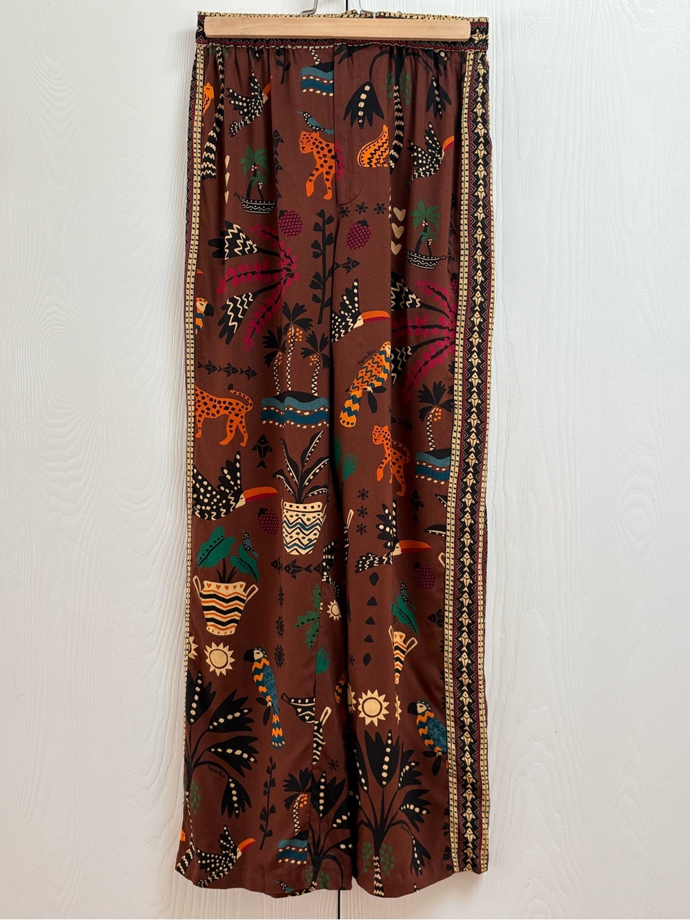 FARM RIO Anthropologie Printed Wide Leg Pants - Picture 4 of 8